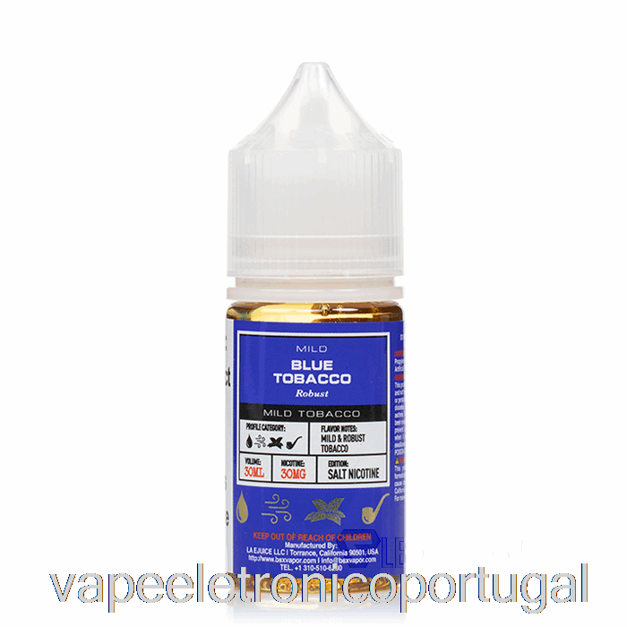 Vape Eletronico Blue Tabaco - Série Bsx Salt - 30ml 30mg